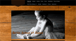 Desktop Screenshot of berlinschoolofdance.de
